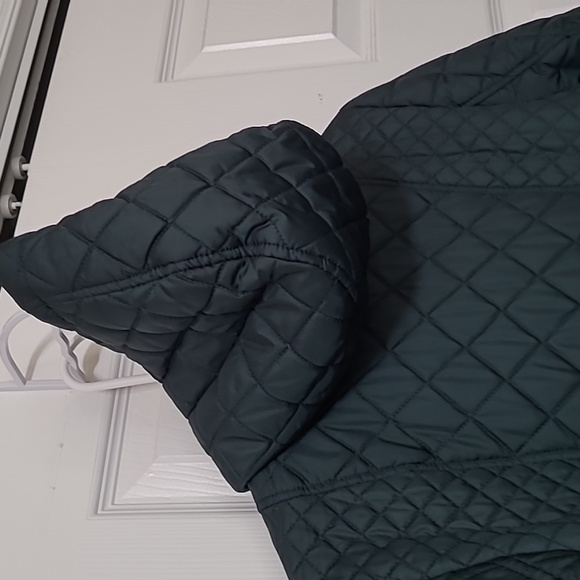 Laura Scott Green Zip-Up Jacket with hood that can be removed w/zipper, Medium - Picture 8 of 12